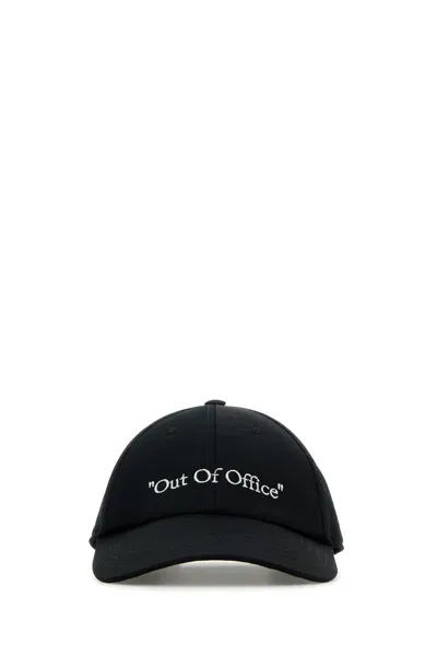 Off-white Cappello In Nero/bianco