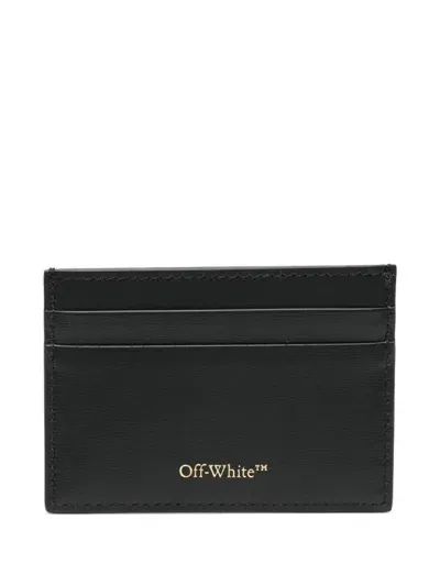 Off-white Card Holder With Logo In Black