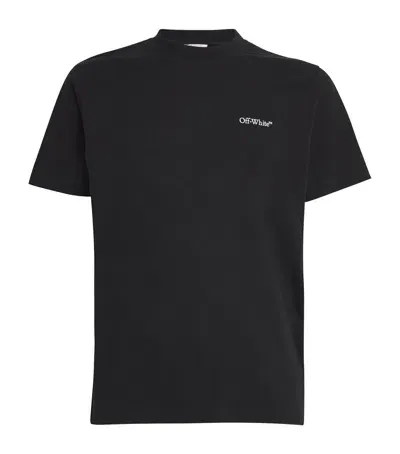 Off-white Cotton Arrow Windy T-shirt In Black