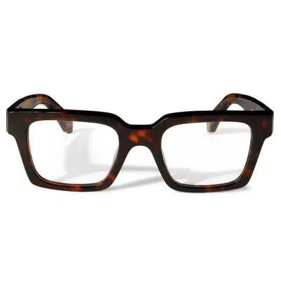 Off-white Eyeglass In Brown