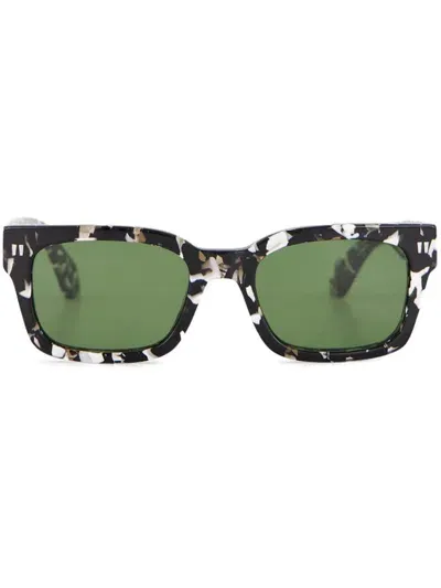 Off-white Eyewear Camouflage Midland Square-frame Sunglasses In Green