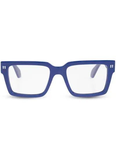 Off-white Eyewear Optical Style 54 Glasses In Blue