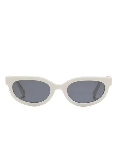 Off-white Eyewear Sparks Sunglasses In 0107 White - Dark Grey