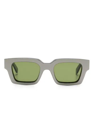 Off-white Eyewear Virgil Sunglasses In Green