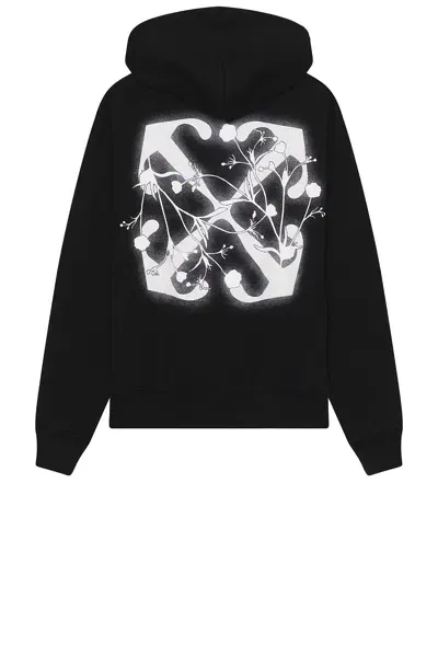 Off-white Flower Arrow Skate Hoodie In Black