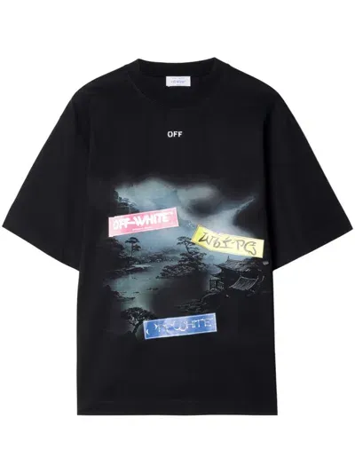 Off-white Graphic-print T-shirt In Black