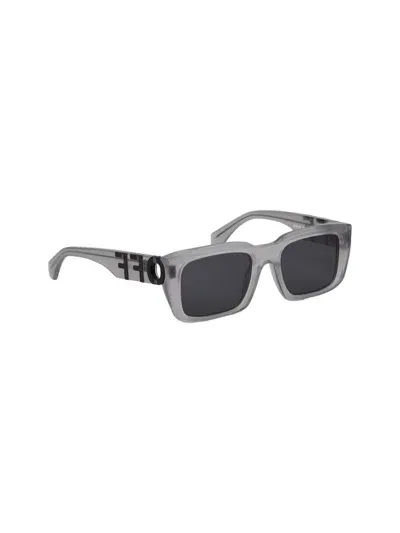 Off-white Hays - Oeri125 Sunglasses In Grey Dark Grey