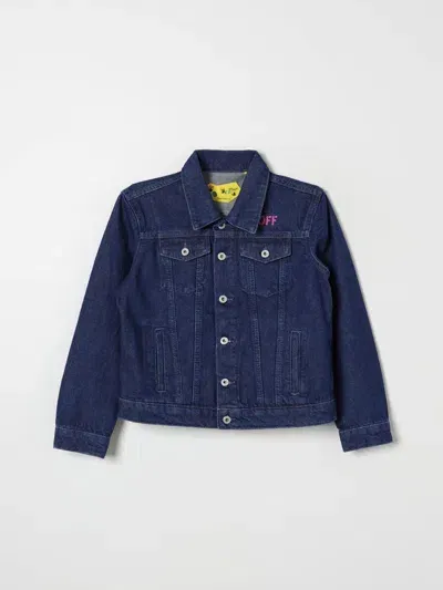 Off-white Jacket Off White Kids Kids Color Denim