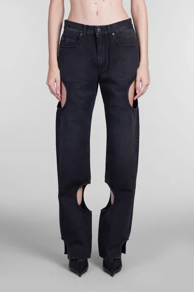 Off-white Jeans In Black Cotton