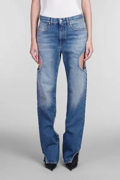 Off-white Jeans In Blue Cotton