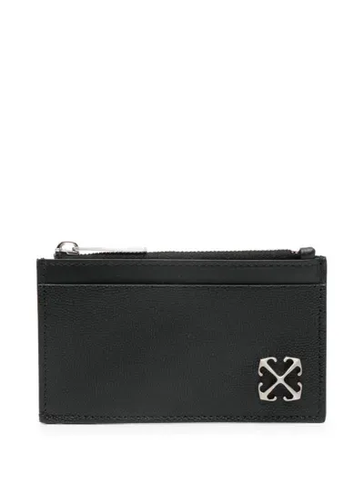 Off-white Jitney Cardholder In Black