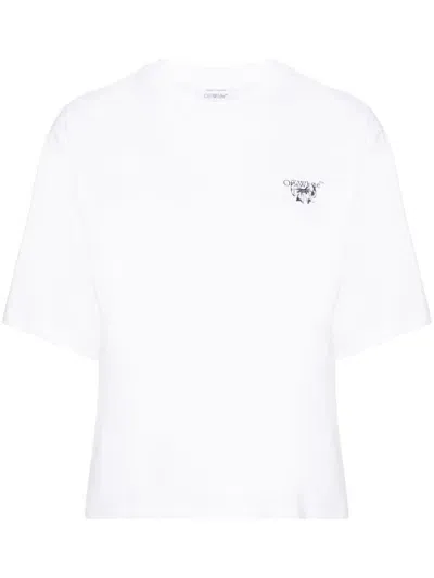 Off-white Logo Print T-shirt In White