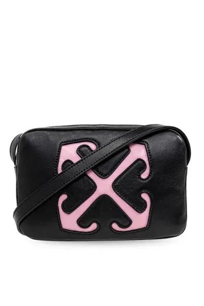 Off-white Metropolitan Camera Handbag In Blackrose