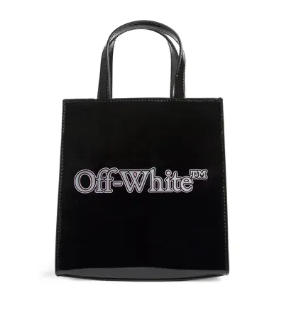 Off-white Kids' Mini Bookish Tote Bag In Black