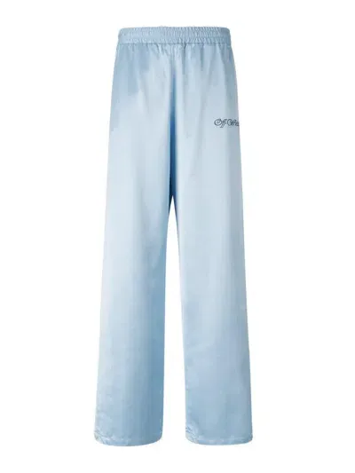 Off-white Off In Light Blue Embroidered Logo On The Front