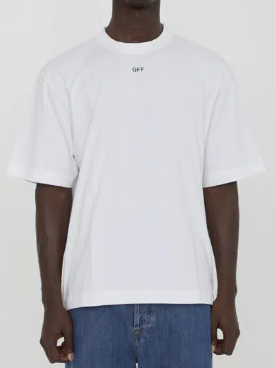 Off-white Off Off Stamp Skate T-shirt In White