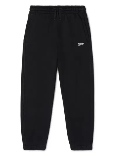 Off-white Off Stamp Plain Sweatpant In Black