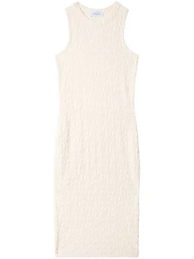 Off-white Off Terry Rowing Dress In Neutrals