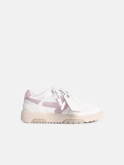 Off-white 'out Of Office Slim' White Leather Blend Sneakers