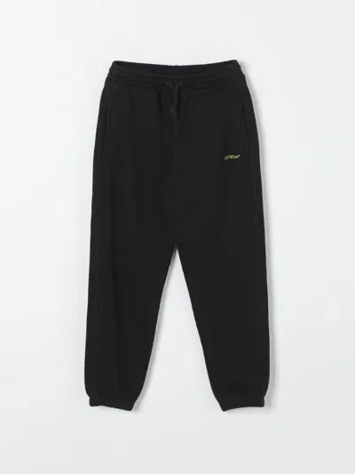 Off-white Pants  Kids Kids Color Black In Schwarz