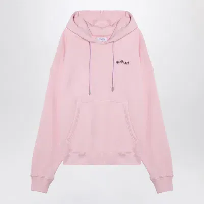 Off-white ™ Pink Hoodie In Blue