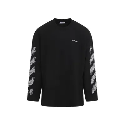 Off-white Pixel Diag T-shirt In Black