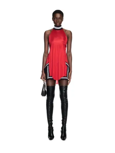 Off-white Red Sierraleone Mini Dress In 2929 Dark Red-dark Red