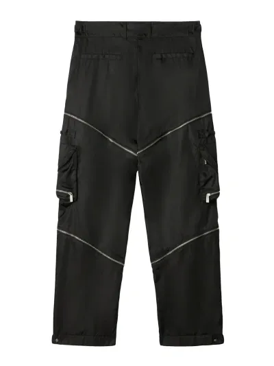 Off-white Nylon Cargo Pants In Black