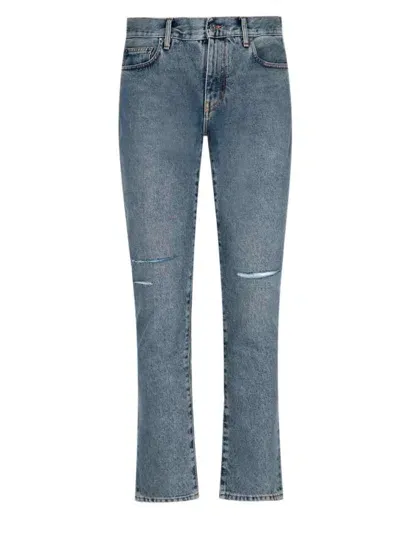 Off-white Skinny Fit Jeans In Blue