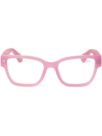 Off-white Square-frame Glasses In Pink