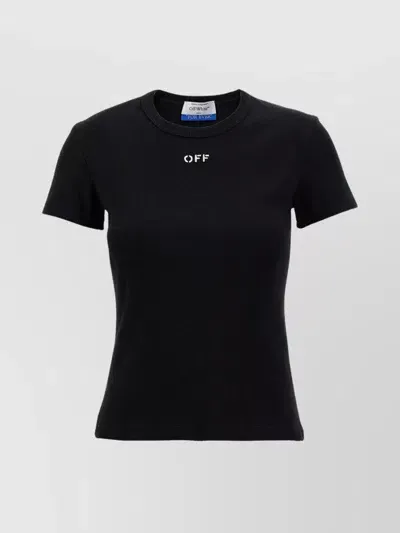 Off-white Off Stamp Logo T-shirt In Black