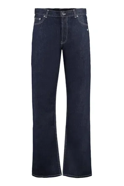 Off-white Straight-leg Trousers In Denim