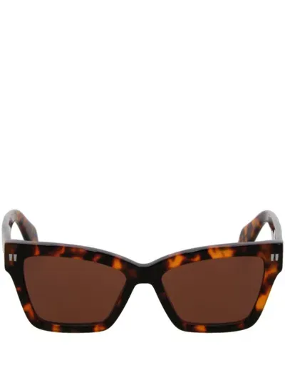 Off-white Off White Sunglasses In Havana-b