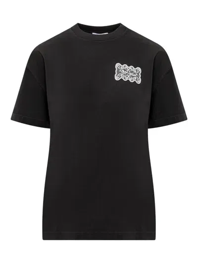 Off-white T-shirt With Logo In Black