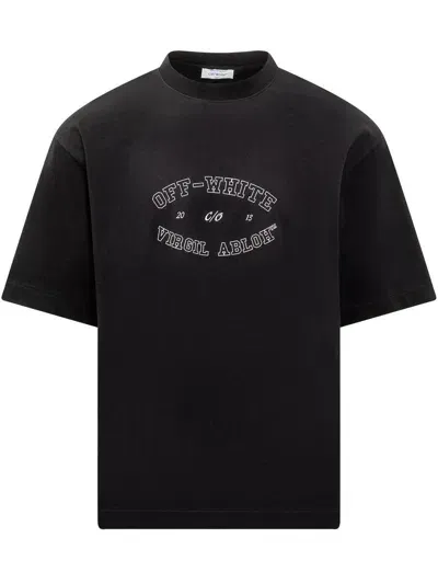 Off-white T-shirt With Logo In Black