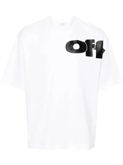 Off-white Off White T-shirts And Polos In White-bl