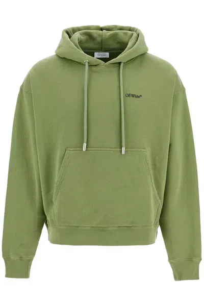 Off-white Windy Arrow Hoodie In Green