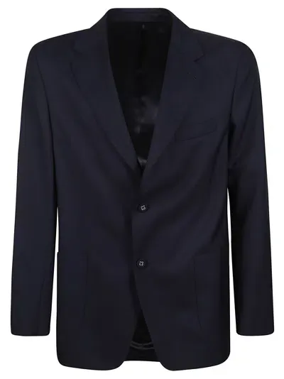 Officine Generale Arthus Italian Fresco Blazer In Dark Navy