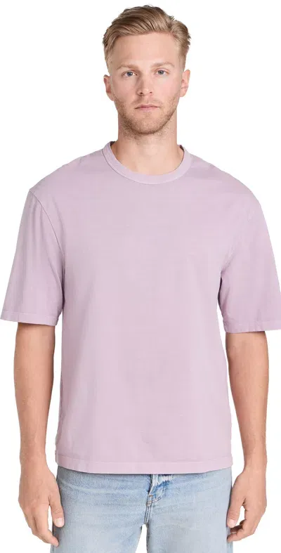 Officine Generale Benny Garment Dyed T-shirt Sunset Berry