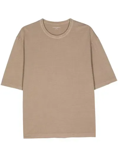 Officine Generale Benny T-shirt In Neutrals