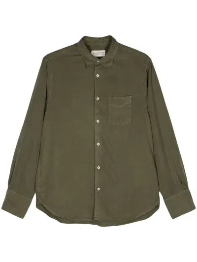 Officine Generale Benoit Shirt In Green