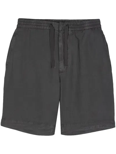 Officine Generale Cotton Bermuda Shorts In Blue