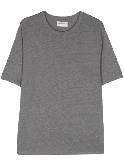 Officine Generale Round-neck T-shirt In Grey