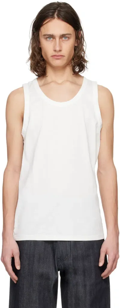 Officine Generale White Tino Tank Top