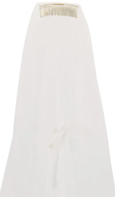 Ofrenda Studio Laguna Satin Bows Veil In White