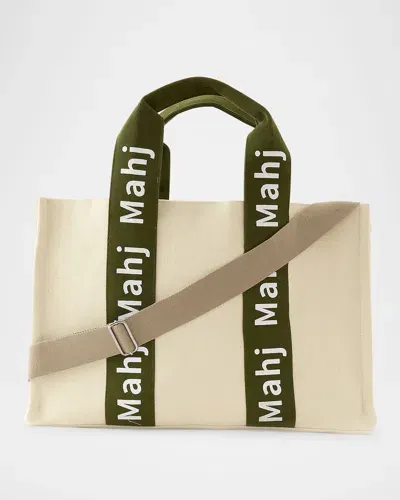 Oh My Mahjong Mahj-it-all 2.0 Tote Bag, Olive