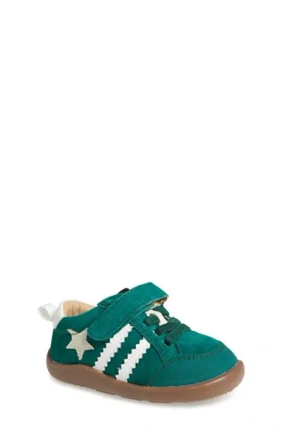 Old Soles Kids' 8072 Wos Ground Sneaker In Emerald Suede/snow/sporco