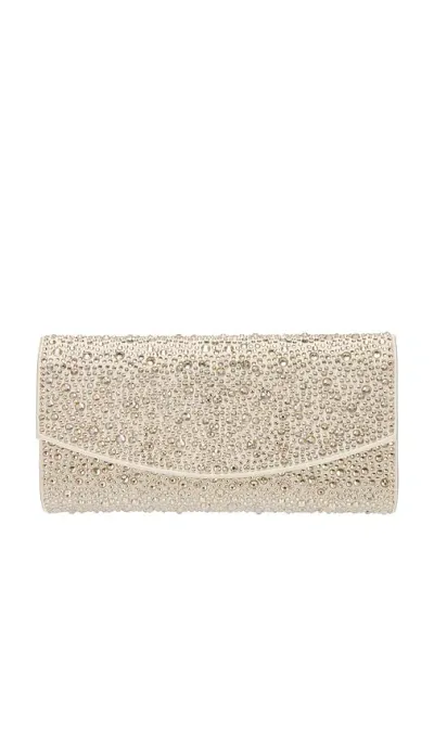 Olga Berg Emma Crystal Clutch In Champagne