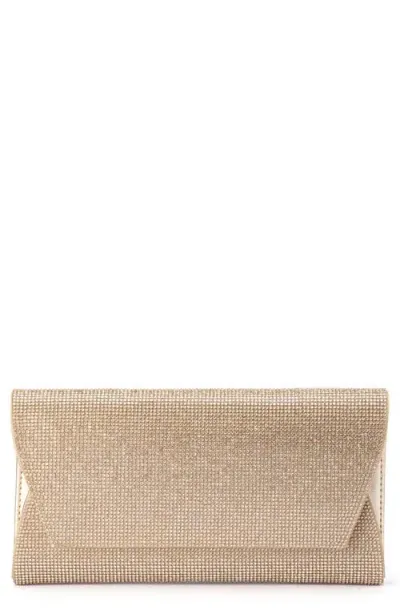 Olga Berg Stacey Crystal Clutch In Neutral