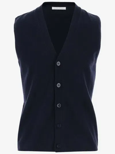 Oliver Lattughi Cashmere Vest In Royal Blue